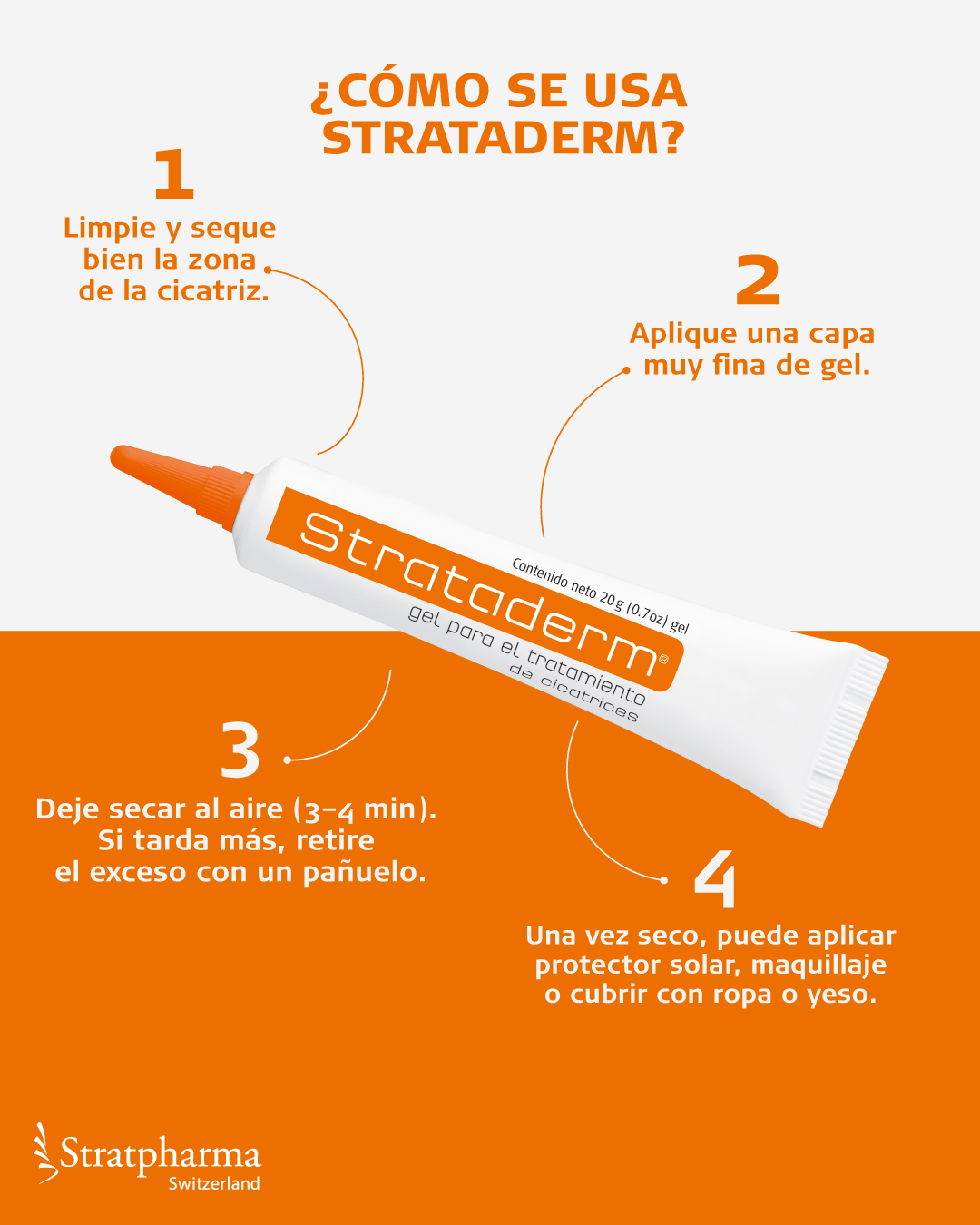 Strataderm - Gel de Silicona para Tratar Cicatrices Nuevas y Antiguas | Heridas ya cicatrizadas