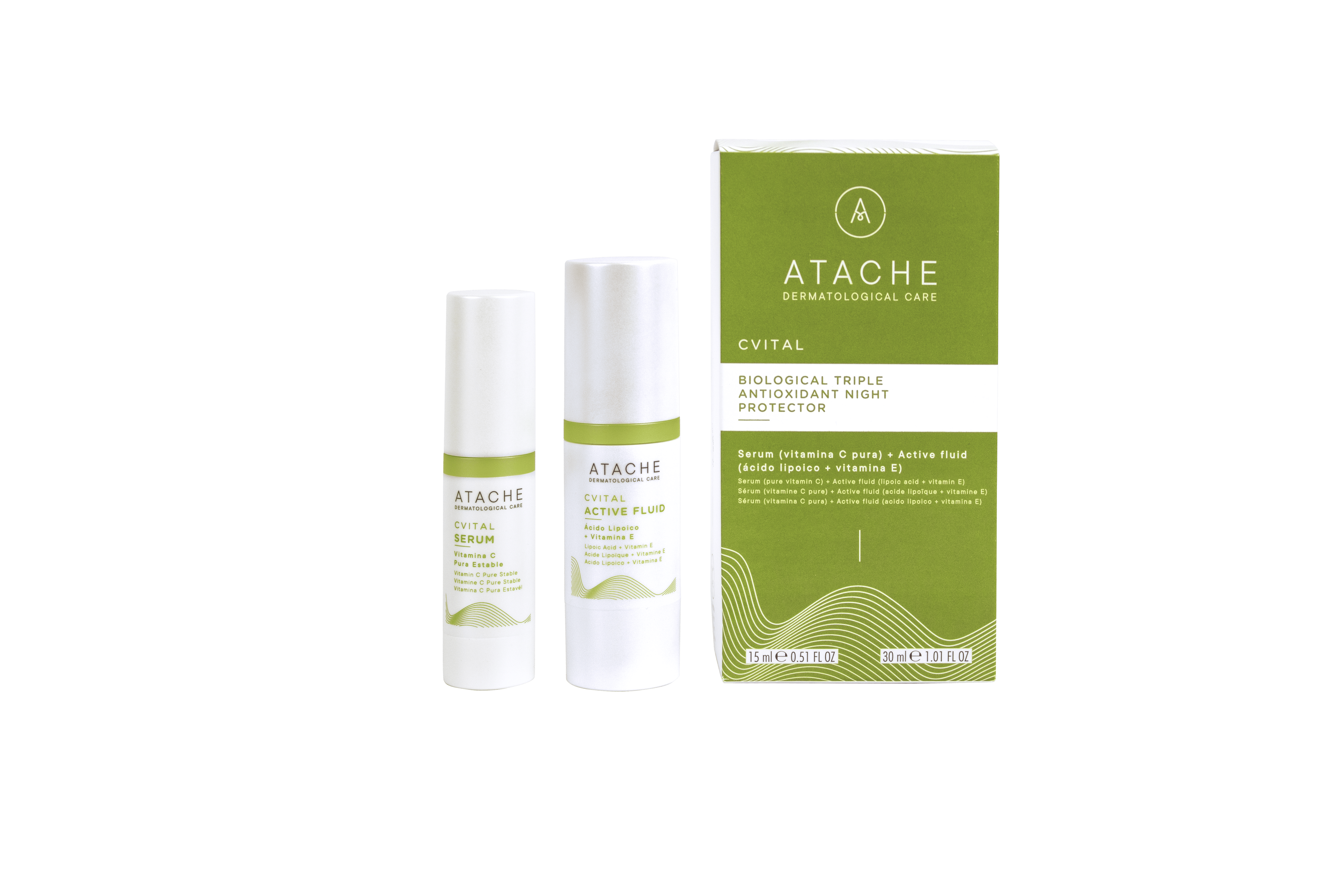 Biological Triple Antioxidant Night Protector C-Vital - Doble Serum Antioxidante con Vitamina C Pura