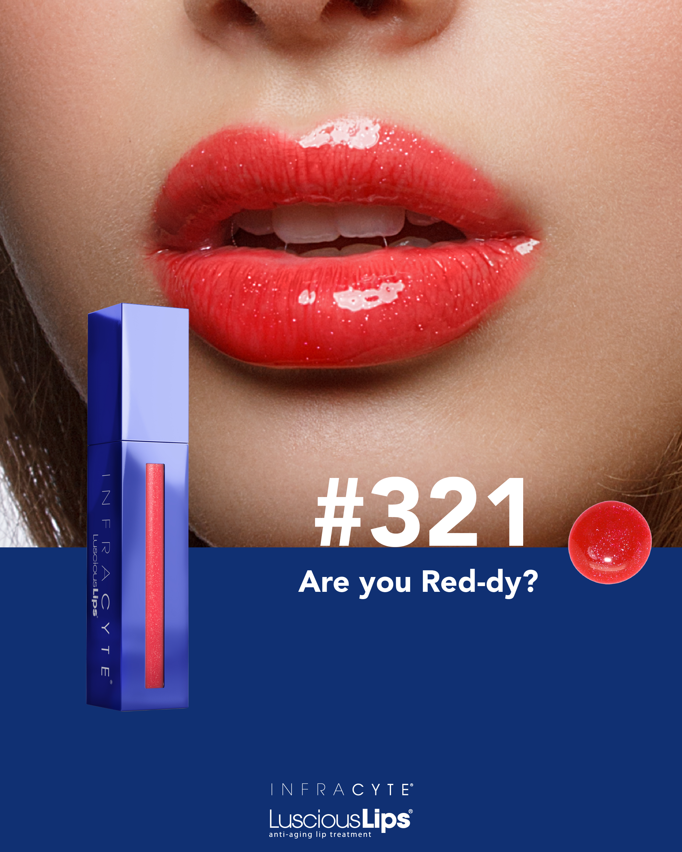Infracyte Luscious Lips  11 TONOS / Brillo labial tratamiento anti-envejecimiento para labios más saludables, con más volumen y más jóvenes.