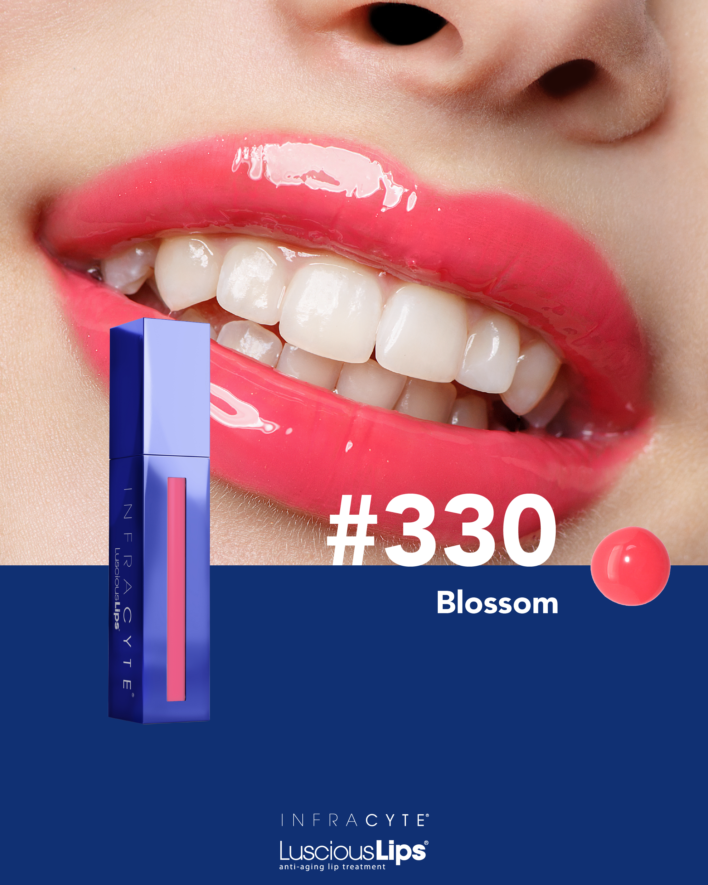Infracyte Luscious Lips  11 TONOS / Brillo labial tratamiento anti-envejecimiento para labios más saludables, con más volumen y más jóvenes.