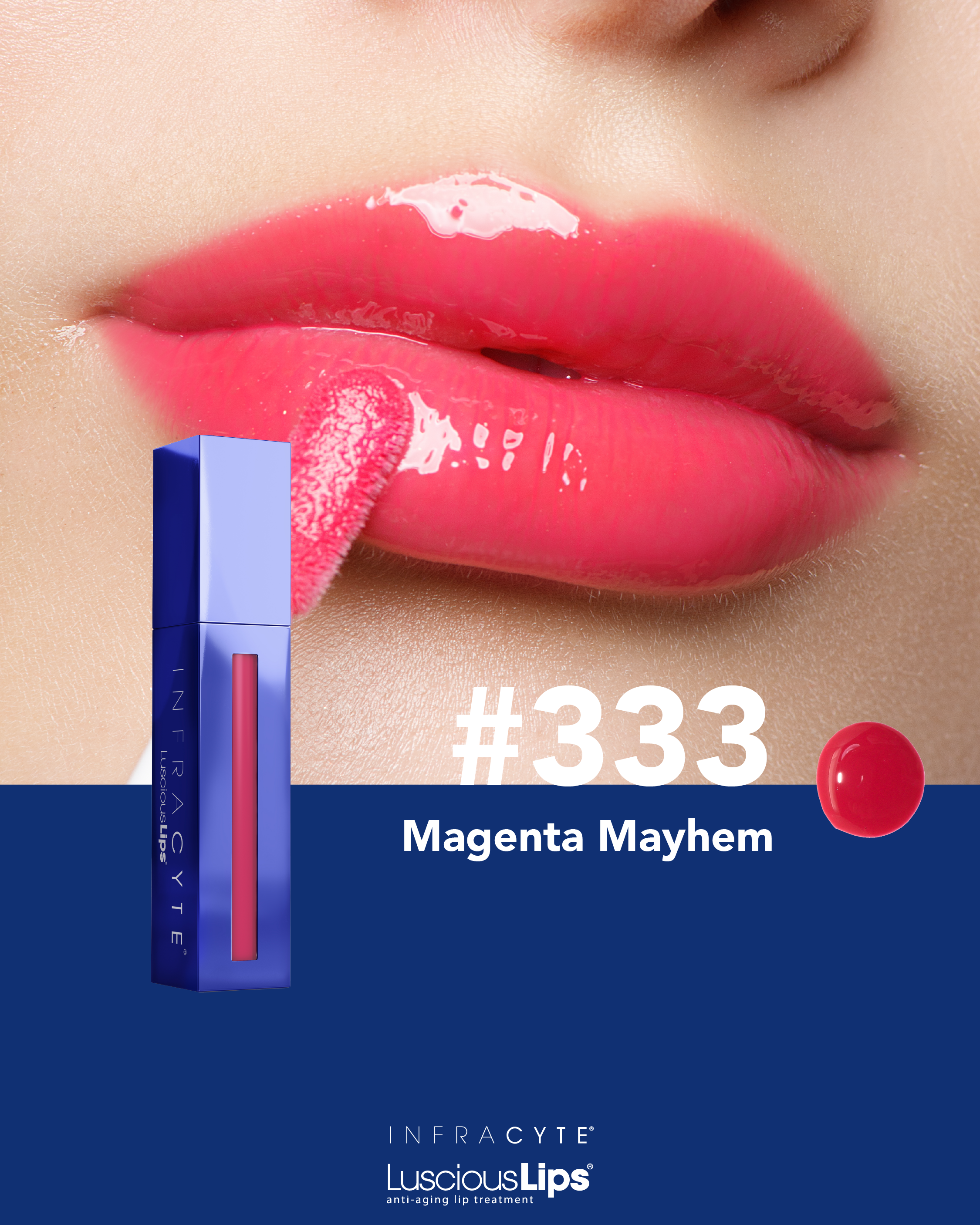 Infracyte Luscious Lips  11 TONOS / Brillo labial tratamiento anti-envejecimiento para labios más saludables, con más volumen y más jóvenes.