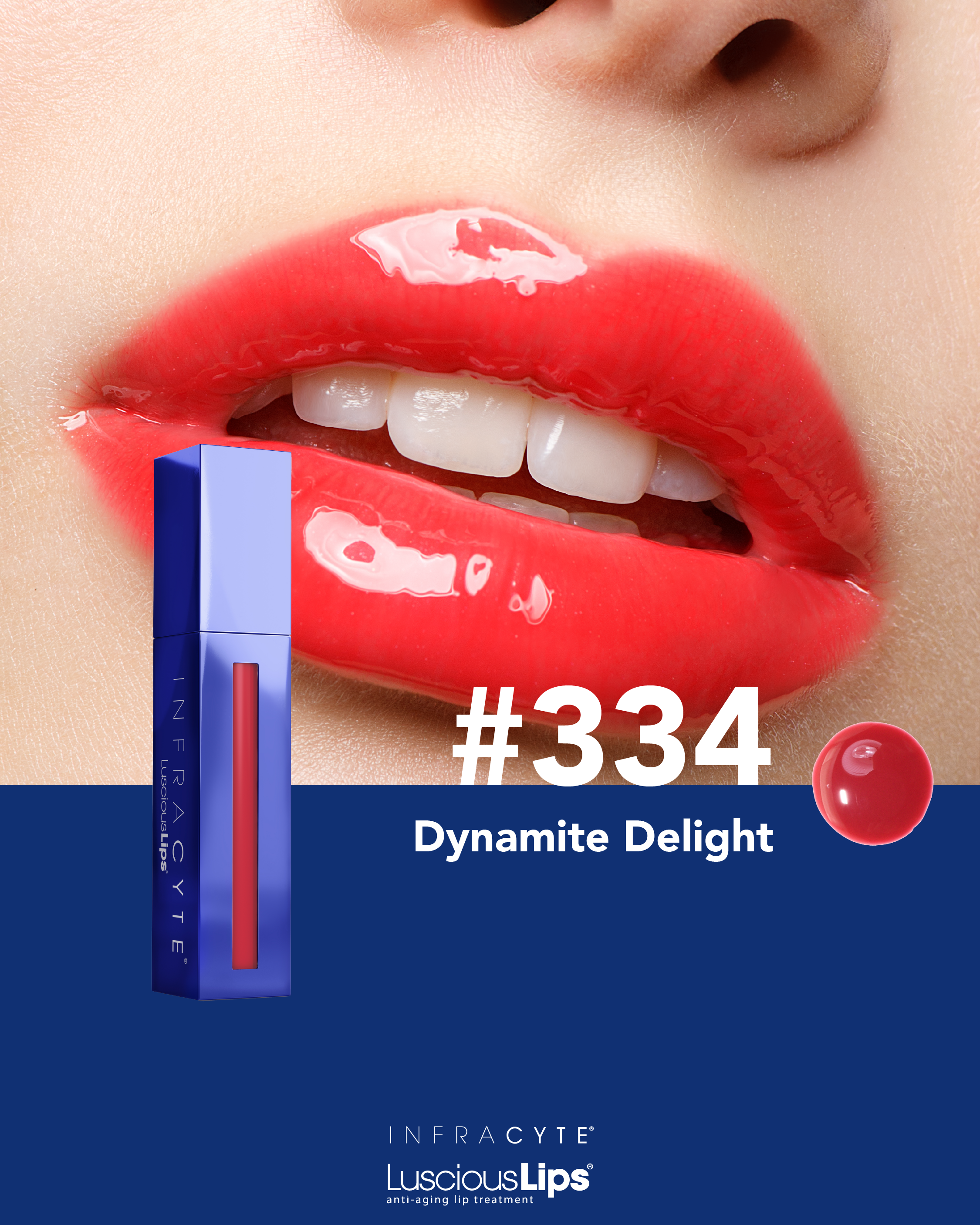 Infracyte Luscious Lips  11 TONOS / Brillo labial tratamiento anti-envejecimiento para labios más saludables, con más volumen y más jóvenes.