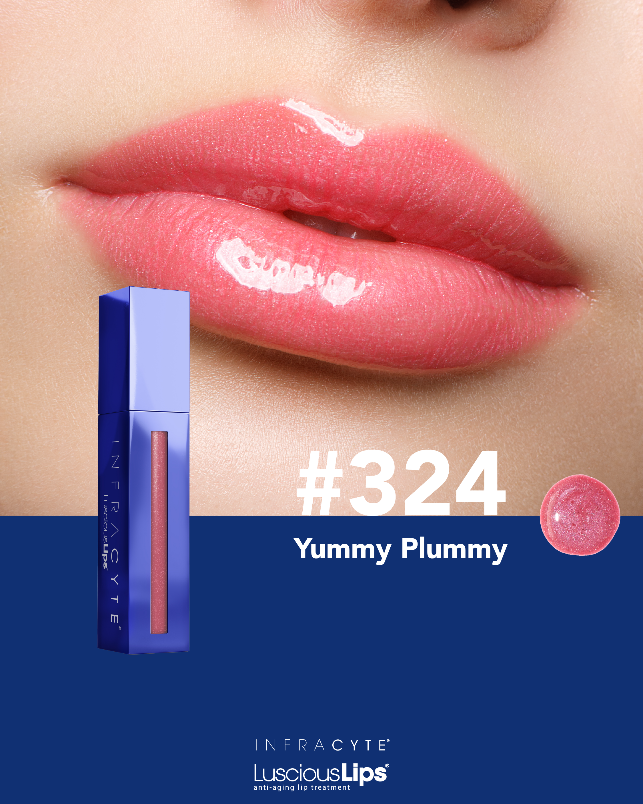 Infracyte Luscious Lips  11 TONOS / Brillo labial tratamiento anti-envejecimiento para labios más saludables, con más volumen y más jóvenes.