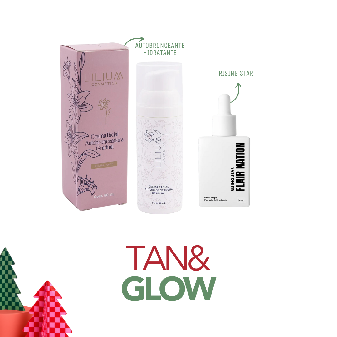 Set Tan & Glow - Hidratación, Bronceado y Glow en un solo pack