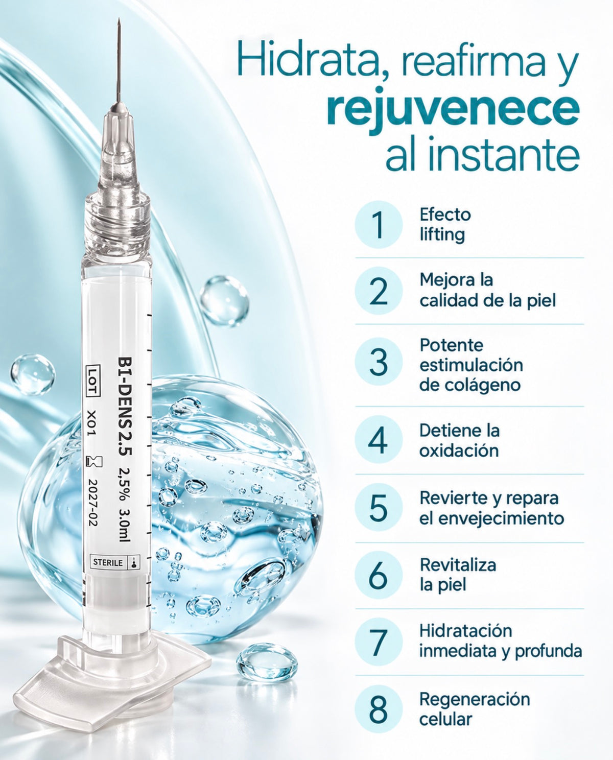 Bi-Dens: el bioestimulador que reafirma, redensifica e hidrata tu piel desde adentro sin agregar volumen ni cambiar tus facciones