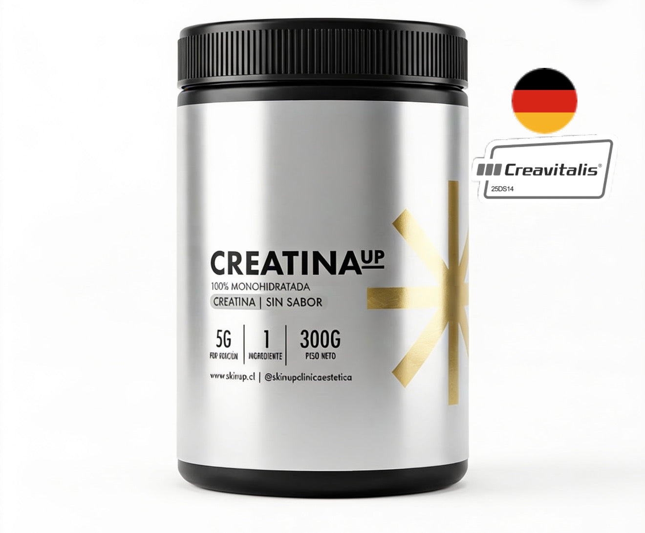 Creatina Creavitalis® - CreatinaUP certificada , 100% monohidratada y pura, sin sabor, alemana. la calidad importa mucho.
