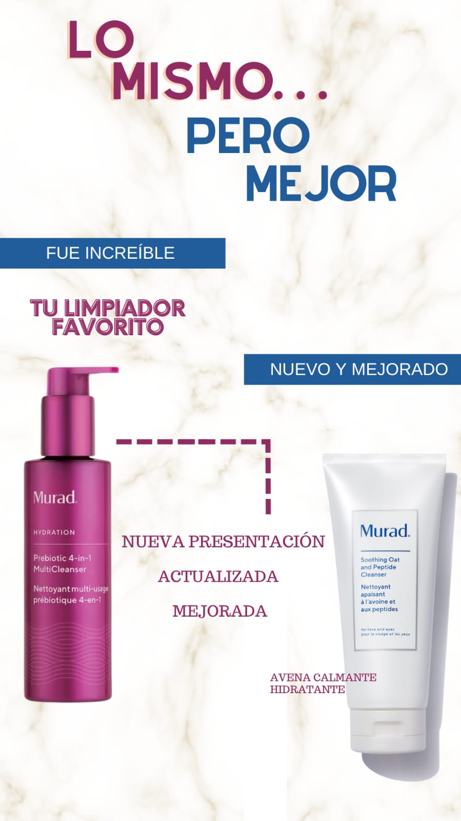 Soothing Oatmeal and Peptide Cleanser / Limpiador cremoso suave calmante e hidratante