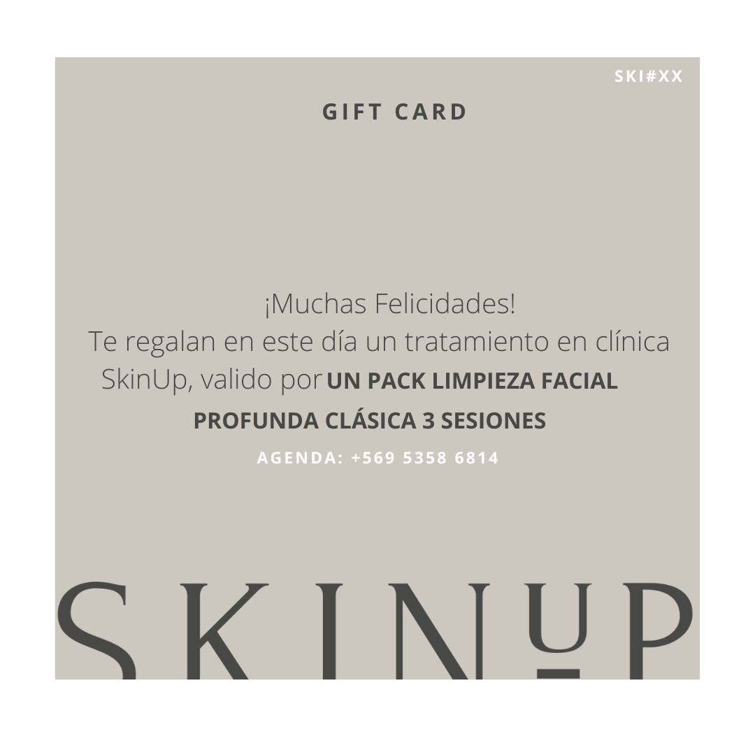 Gift Card Digital - Limpieza Facial Profunda Clásica - PACK 3 SESIONES -15%