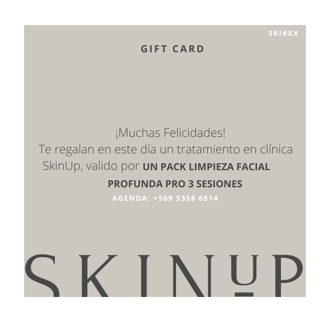 Gift Card Digital - Limpieza Facial Profunda Pro - PACK 3 SESIONES -15%