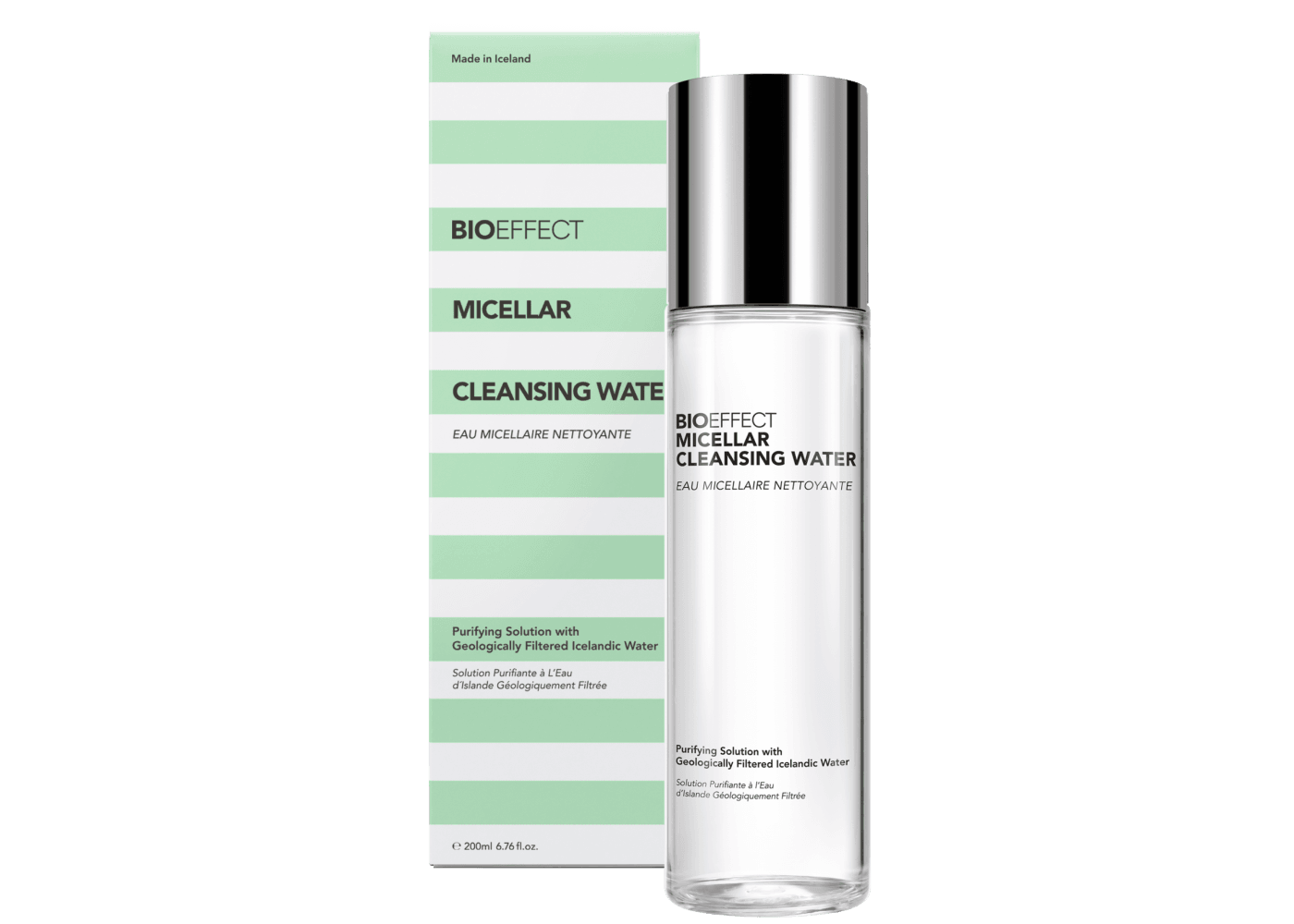 Bioeffect Micellar Cleansing Water 200 mL - Agua Micelar Limpiadora Hidratante Sin Aceite que elimina la grasa, el maquillaje y las impurezas sin resecar la piel