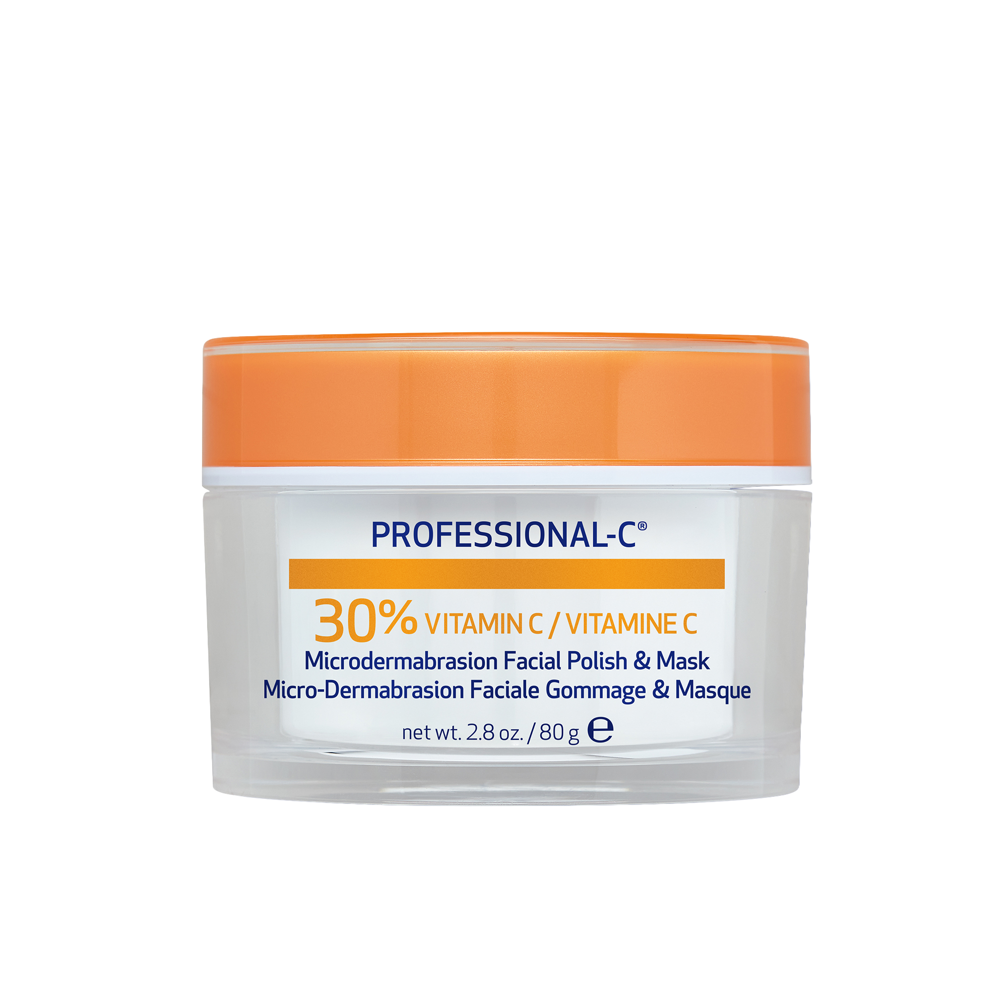 Professional-C Microdermoabrasion Polish + Mascarilla - Mascarilla facial de vitamina C de doble acción