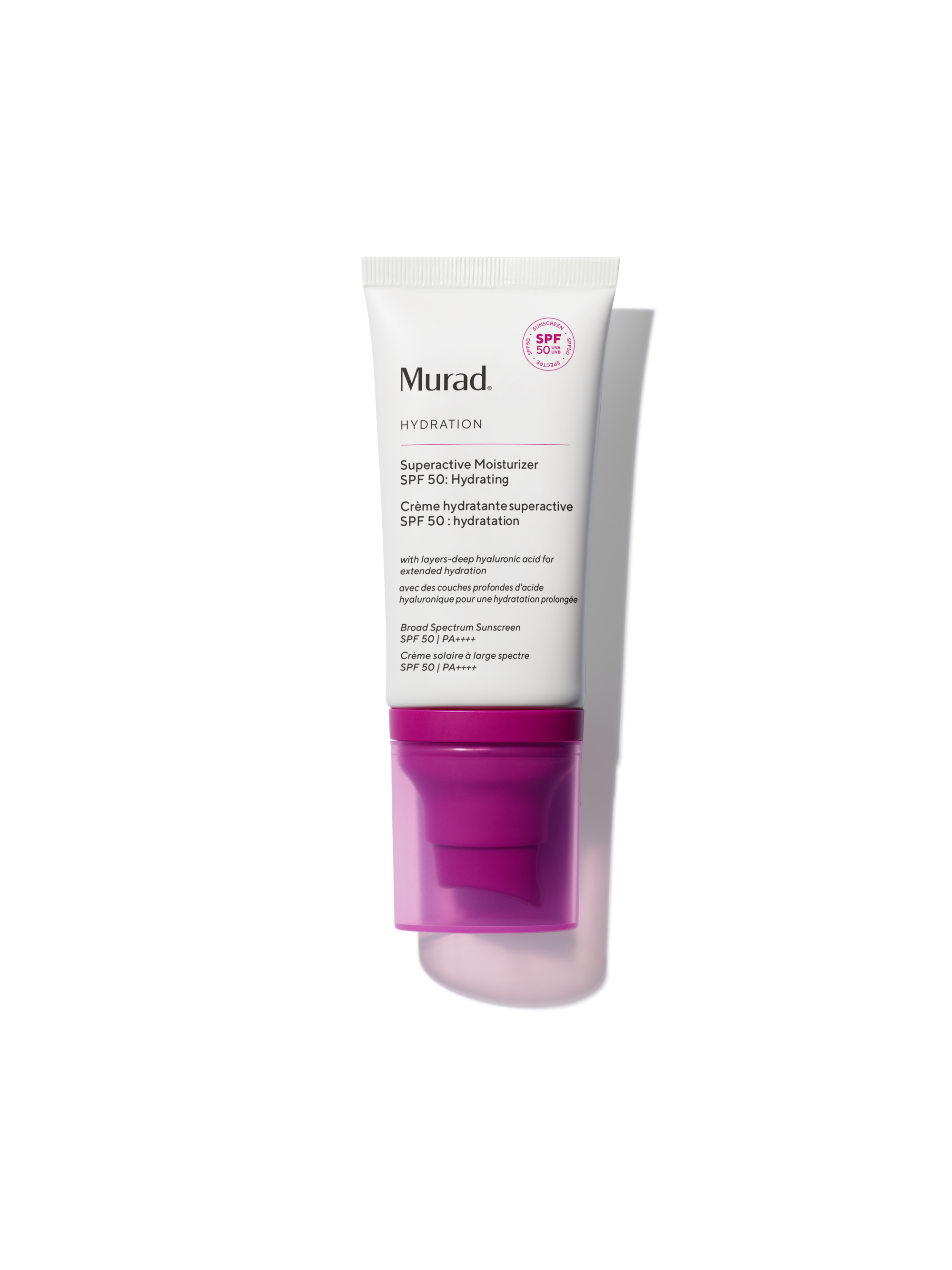SUPERACTIVE MOISTURIZER SPF 50: HYDRATING / Crema que otorga hidratación profunda, refuerza barrera cutánea y protege del sol con protección física.