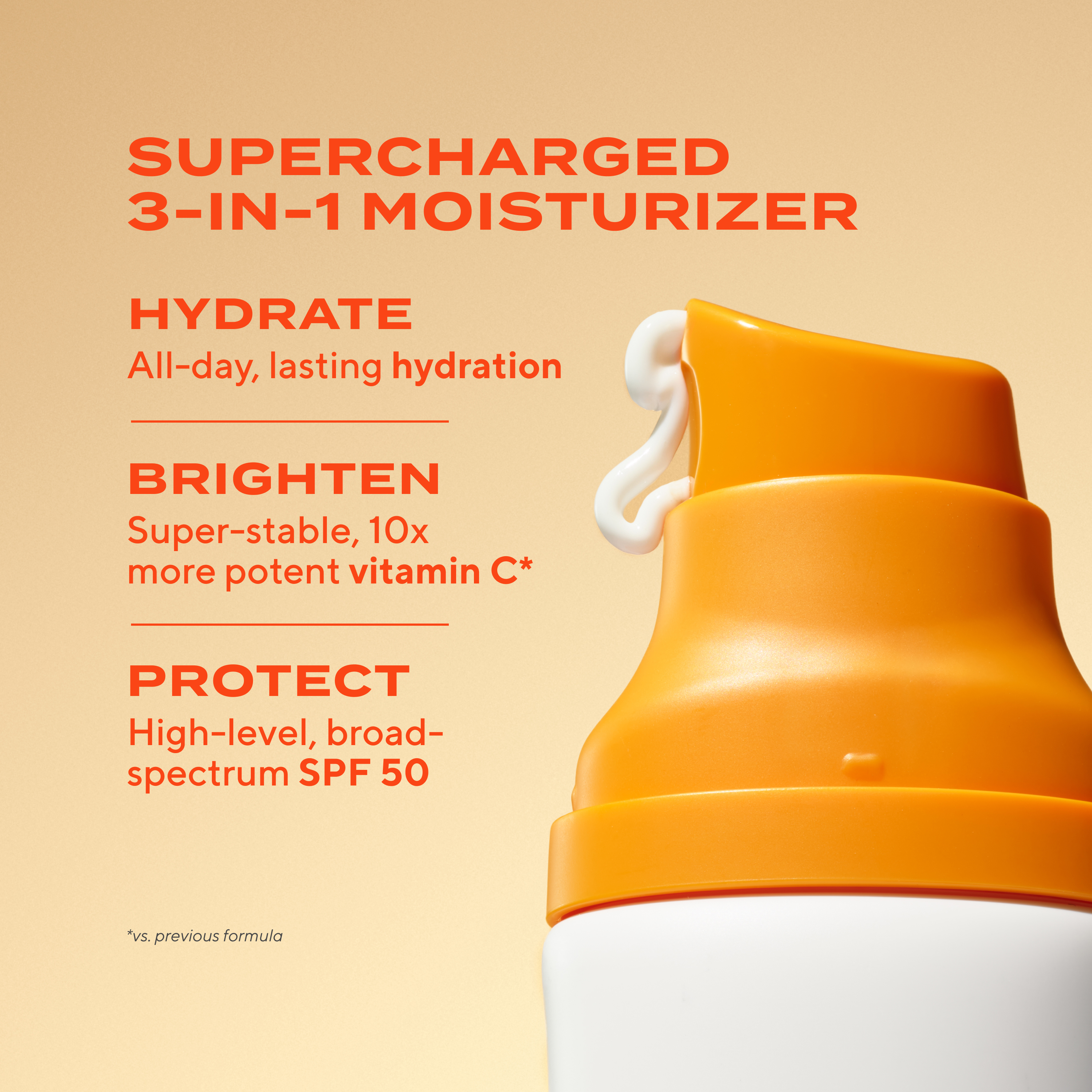 SUPERACTIVE MOISTURIZER SPF 50: BRIGHTENING / Crema liviana que ilumina, controla manchas, hidrata y protege del sol con protección física.