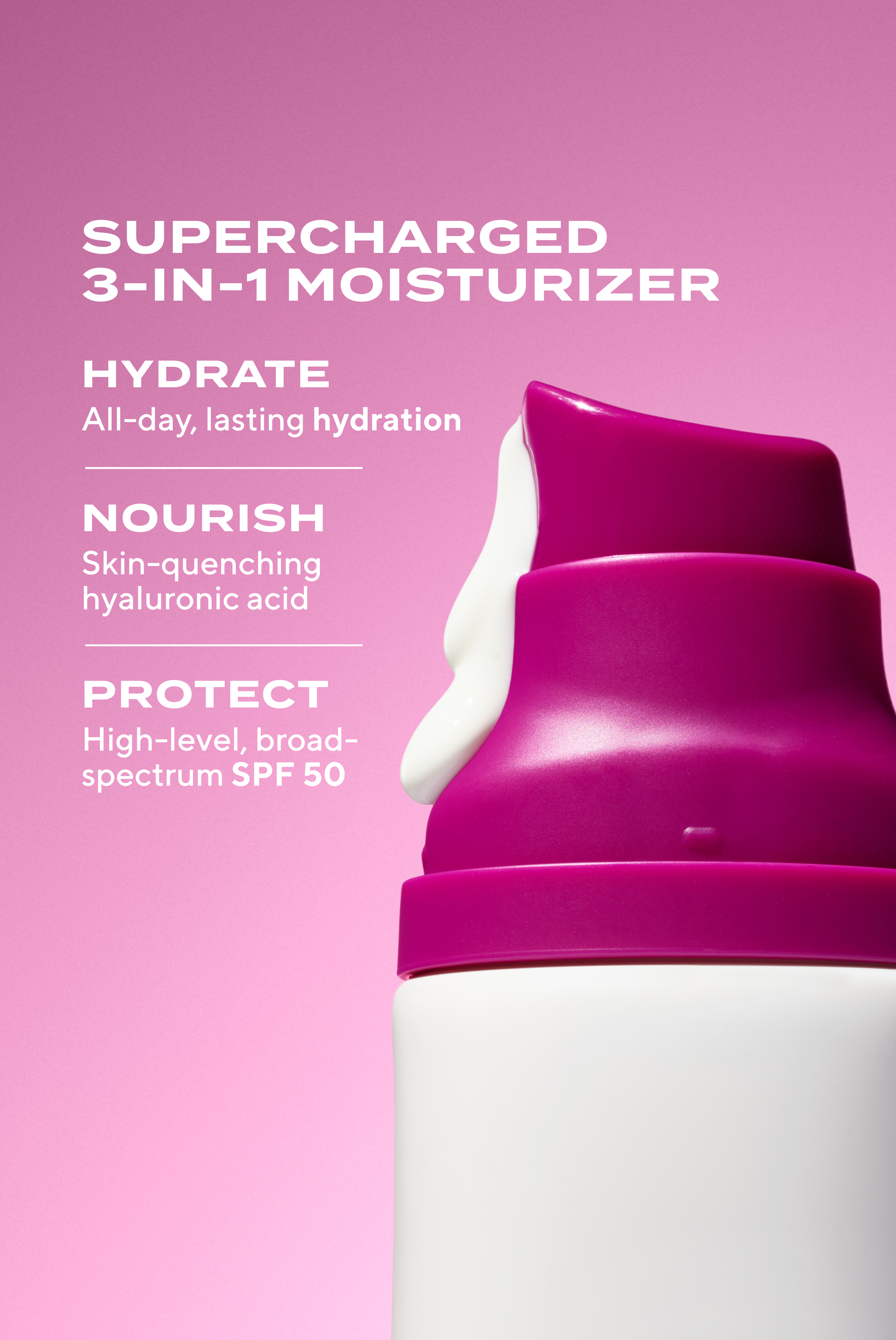SUPERACTIVE MOISTURIZER SPF 50: HYDRATING / Crema que otorga hidratación profunda, refuerza barrera cutánea y protege del sol con protección física.