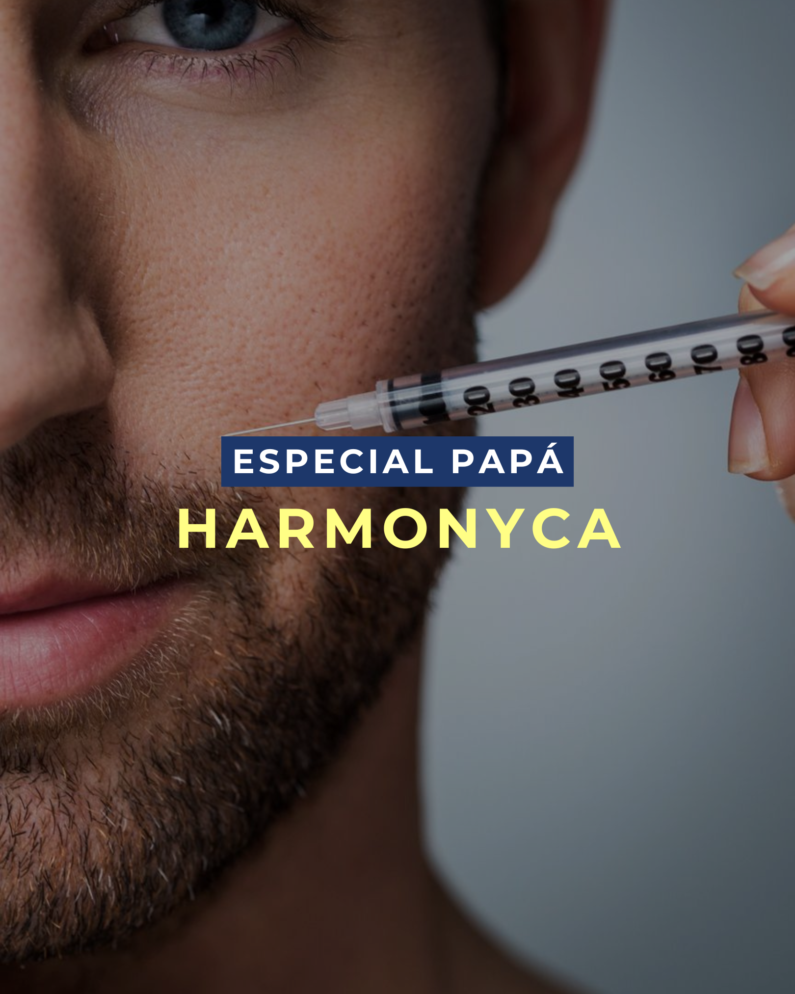 HArmonyCa para Hombres: el único inyectable híbrido que reafirma tu rostro de forma inmediata y estimula tu propio colágeno para resultados que duran — el regalo perfecto para el Día del Papá