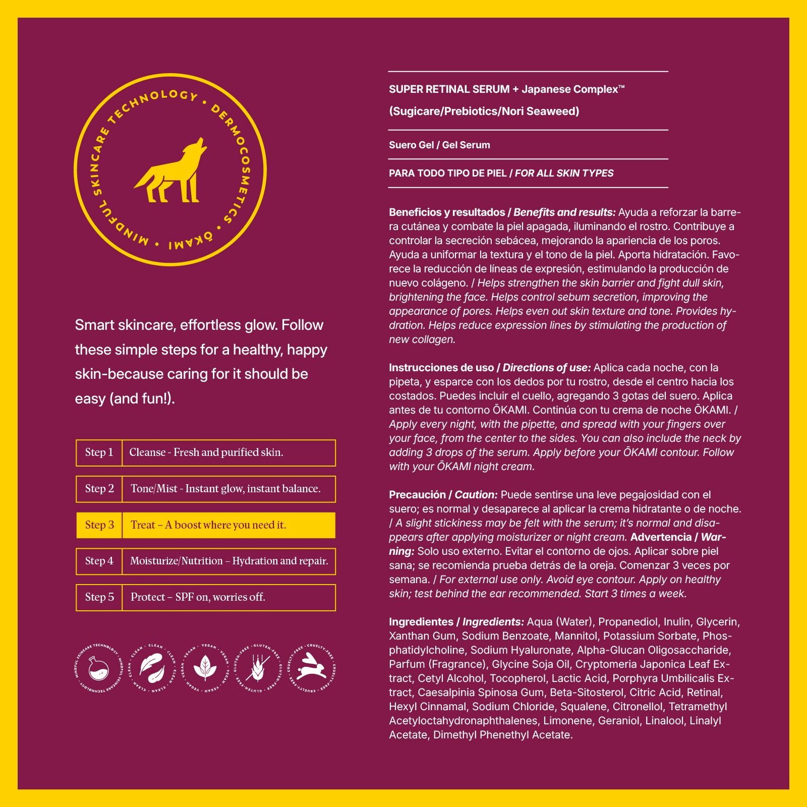 Super Retinal Serum - Paso 3 Serum Noche con Retinal y Ácido Hialurónico