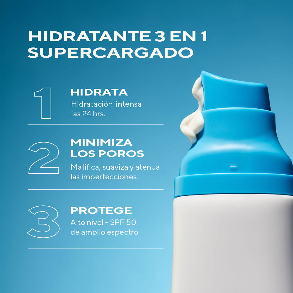 Superactive Moisturizer SPF 40 Mattifying Oil + Pore Control - Factor solar hidrata, controla sebo y minimiza poros