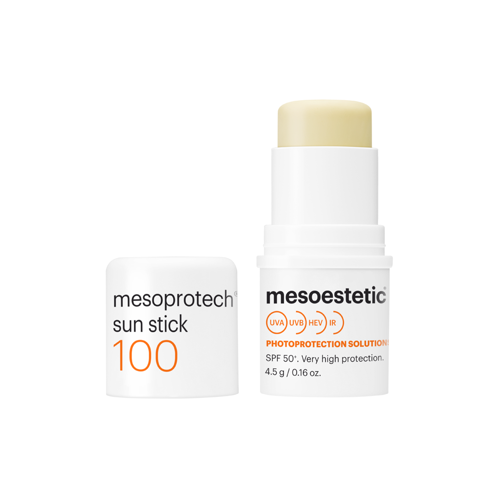 Mesoprotech Sun Stick SPF 50+ - Bloqueador en barra SPF50+ Resistente al Agua | Protección para Ojos, Labios, Cicatrices y Manchas