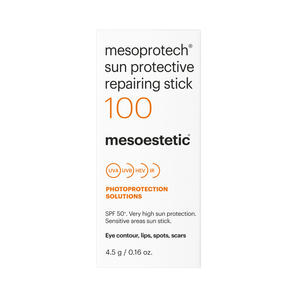 Mesoprotech Sun Stick SPF 50+ - Bloqueador en barra SPF50+ Resistente al Agua | Protección para Ojos, Labios, Cicatrices y Manchas