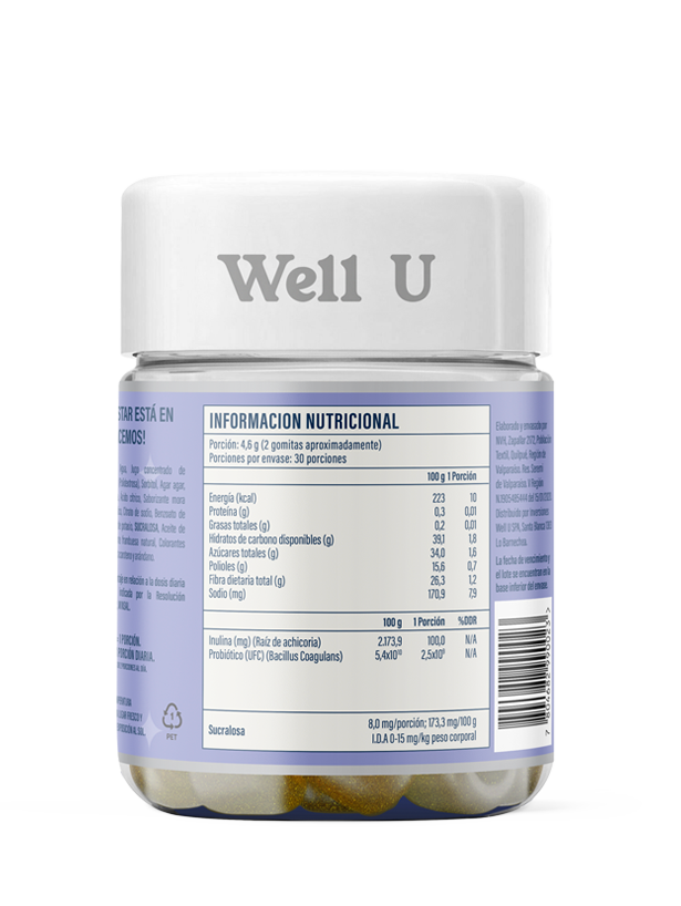 Gomitas BALANCE - Probióticos y Prebióticos - Para mejorar tu salud intestinal y fortalecer tu sistema inmunológico