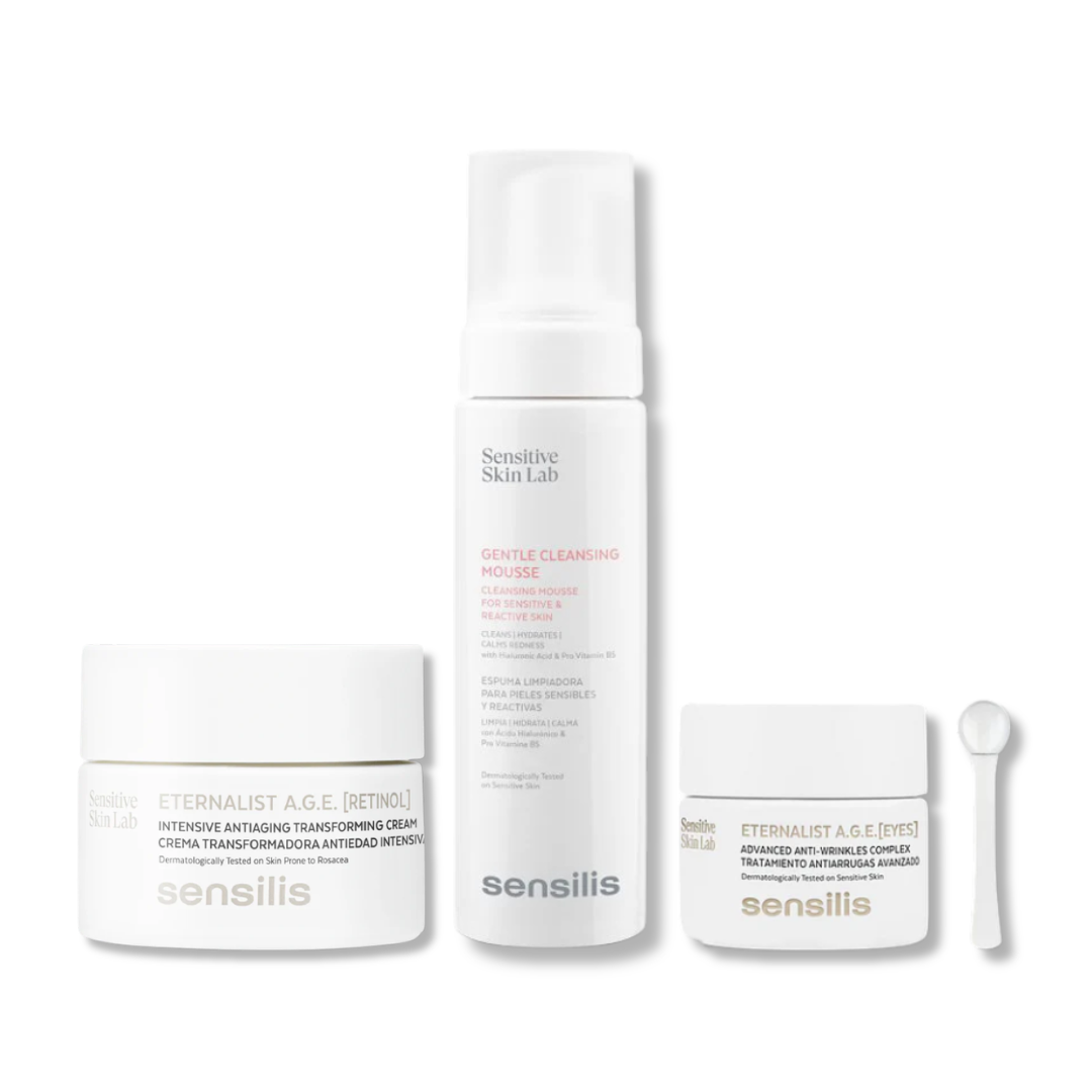 Pack Antiage Retinol Noche Sensilis | Rutina para Arrugas y Firmeza + REGALO Contorno de ojos