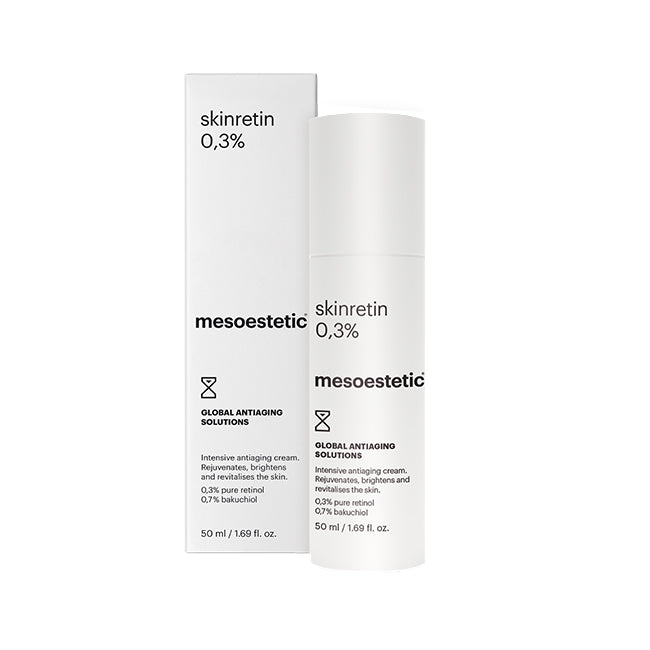 Skinretin 0,3% - Crema con retinol puro y bakuchiol con acción antiedad global para tratar arrugas, manchas, pérdida de luminosidad y elasticidad de la piel