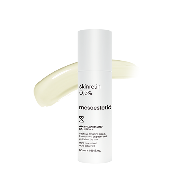 Skinretin 0,3% - Crema con retinol puro y bakuchiol con acción antiedad global para tratar arrugas, manchas, pérdida de luminosidad y elasticidad de la piel