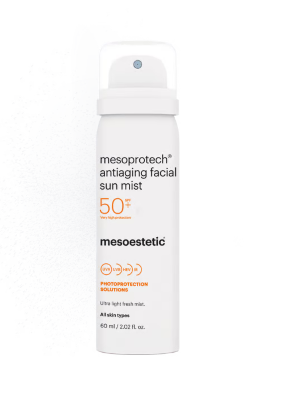 Mesoprotech Antiaging Facial Sun Mist SPF+ 50 / Único spray facial deluxe antiage spf +50