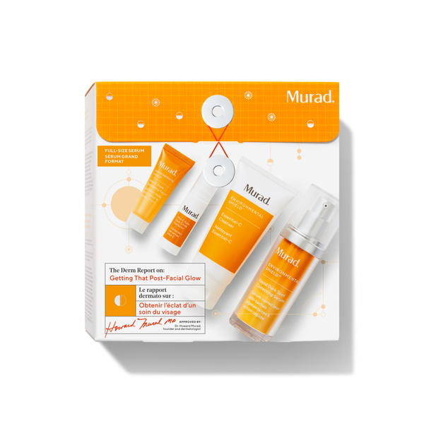 Pack Murad Despigmentante Serum Rapid Dark Spot Tamaño grande + 3 productos travel set linea naranja