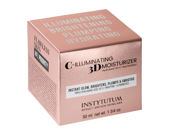 C-Illuminating 3D-Moisturizer / Crema antienvejecimiento antioxidante  iluminadora con tri-péptidos y probióticos