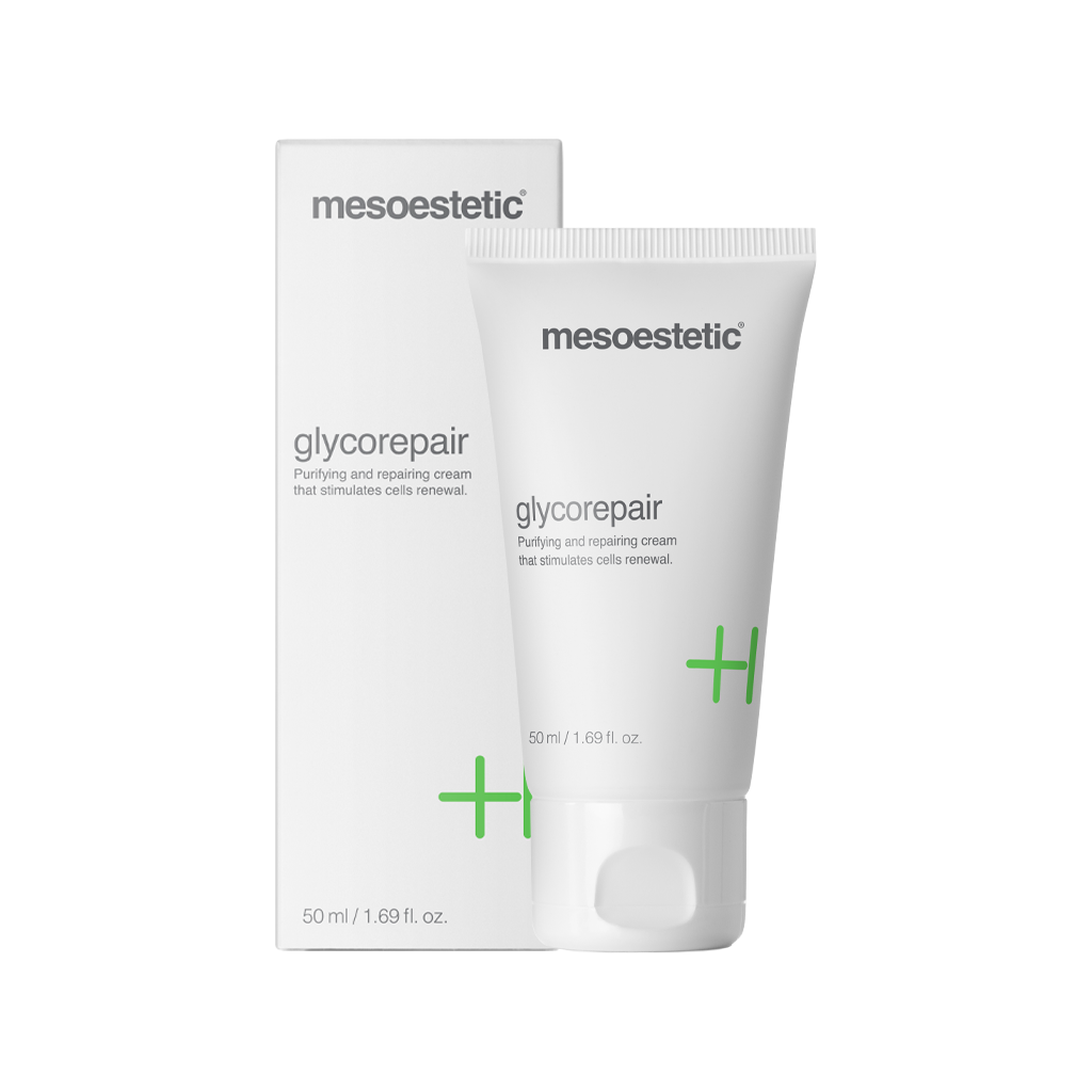 Glycorepair / Tratamiento nocturno de ác. Glicólico para emparejar textura, piel envejecida, poros y pieles con brotes.